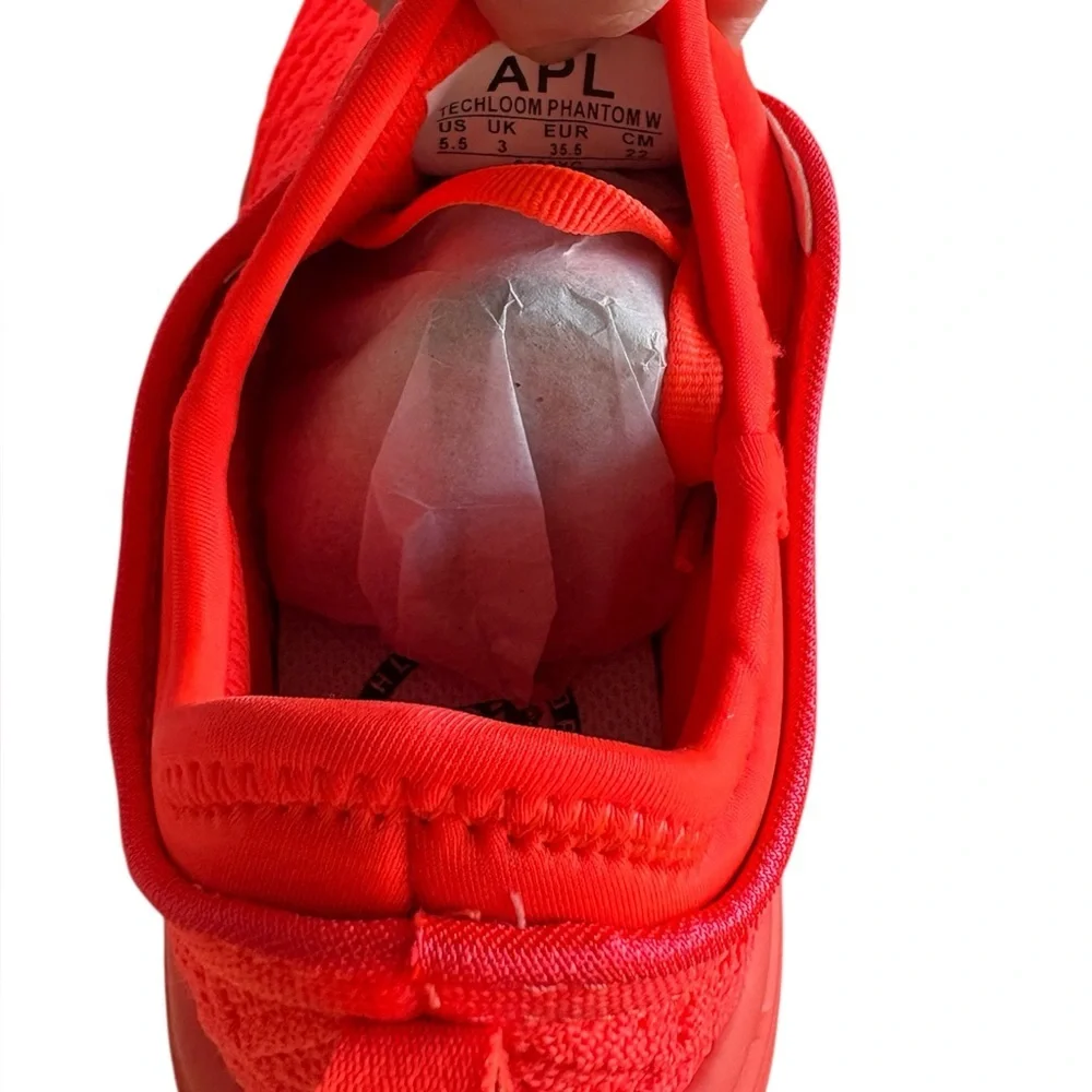 APL Techloom Phantom Running Sneaker Impulse Red Knit Slip On Size 5.5 - Picture 6 of 7